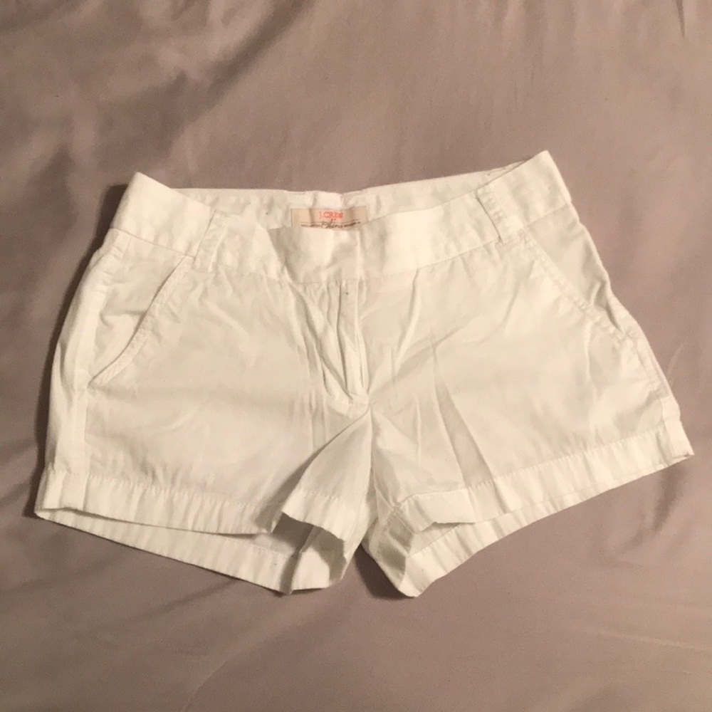 White J. Crew cotton shorts